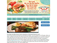 Tablet Screenshot of outerbankscooking.com
